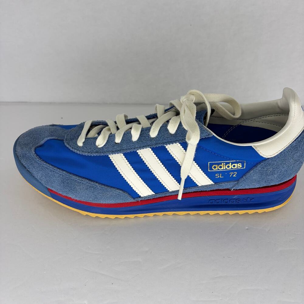 Adidas SL 72 RS Blue Scarlet White Red Gum Originals Retro Sz 12 - Picture 7 of 15